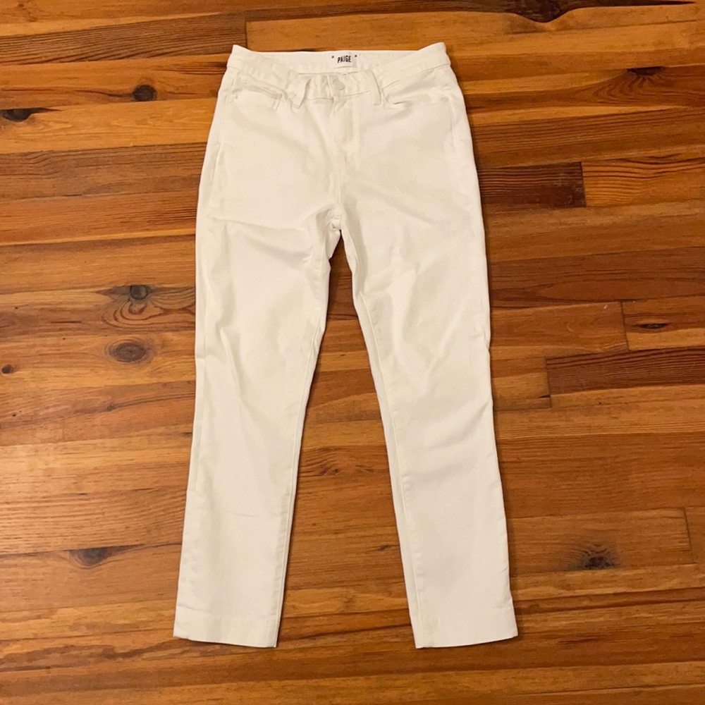 Paige White Hoxton Ankle Skinny Mid Rise Jeans Size 29